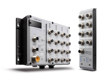 et udvalg af moxa managed og unmanaged switche